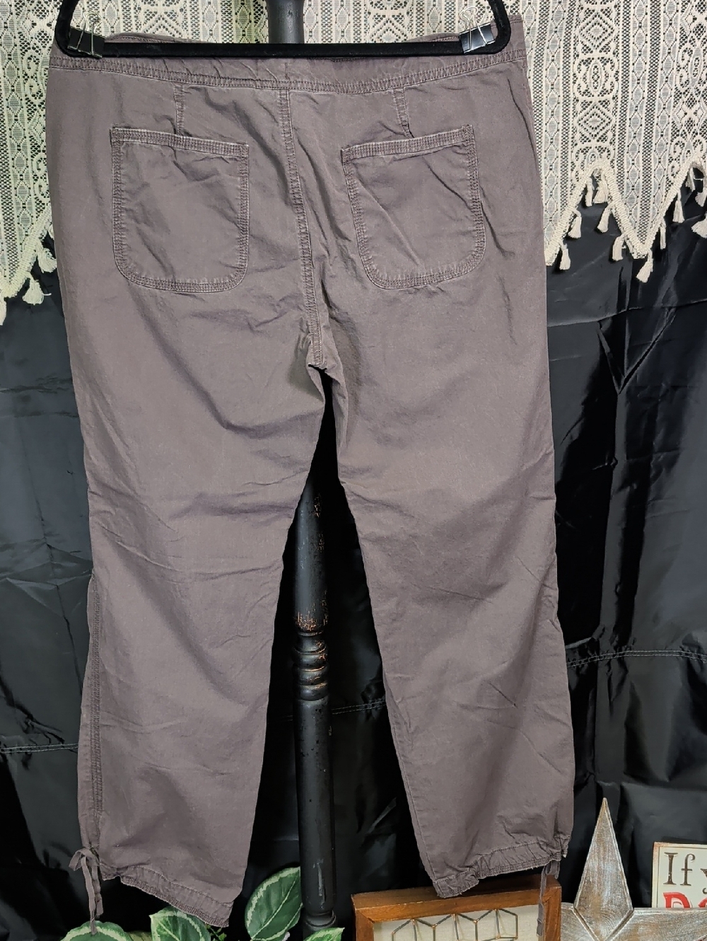 Ladies Old Navy Large Cotton Pants L Brown Trousers 2007 - Picture 6 of 11